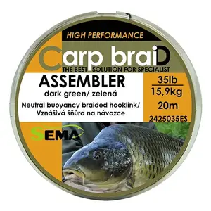 Sema Pletená šňůra Assembler 20 m 35 lbs / 15 9 kg obraz