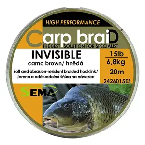 Sema Pletená šňůra Invisible 20 m 25 lbs / 11 4 kg obraz