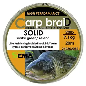 Sema Pletená šňůra Solid 10 m 30 lbs / 13 6 kg obraz