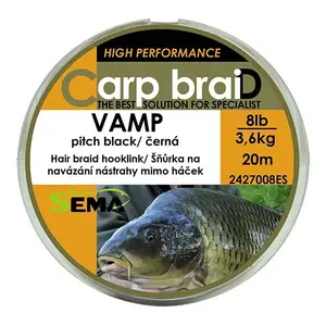 Sema Vamp černá 20 m 8 lbs / 3, 62 kg pletená šňůra obraz