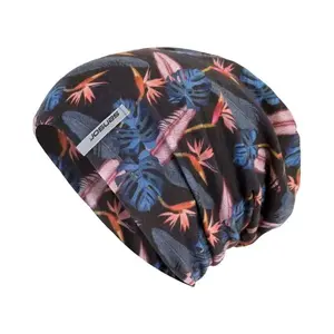 Sensor Čepice Merino Impress Černá/floral - L obraz