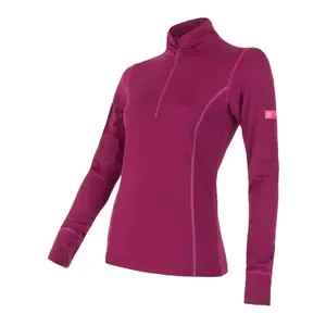 Sensor Merino Active Zip Lilla - S obraz
