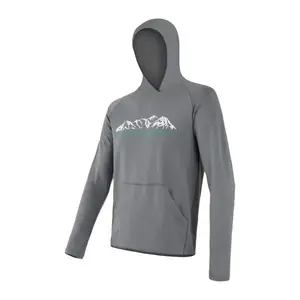 SENSOR MERINO UPPER MOUNTAINS mikina klokanka šedá - XXL obraz