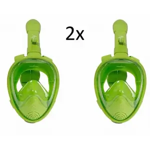 Set 2x Agama Dory celoobličejová maska na šnorchlování pro děti od 4 let - Růžová obraz