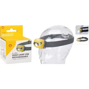 Shell Čelovka nabíjecí USB 100 lm žlutá obraz