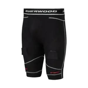 Sherwood Rekker Cut Compression Jock Shorts SR - Senior, černá, S obraz
