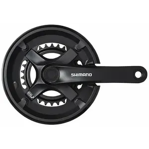 Shimano kliky Tourney FC-TX501-L, 175mm, 46-30 zubů, černé s krytem, v krabičce obraz