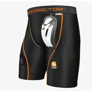 Shock Doctor 362 Boy kompresní hokejové šortky s Flex suspenzorem - Youth-S - černá obraz