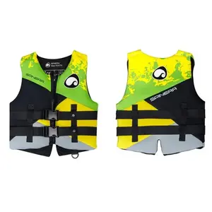 Spinera Youth Neopren 50N 2026 green/yellow vesta plovací obraz