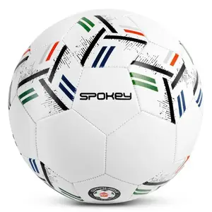 Spokey GOAL Fotbalový míč, bílý s černo-červeným vzorem obraz