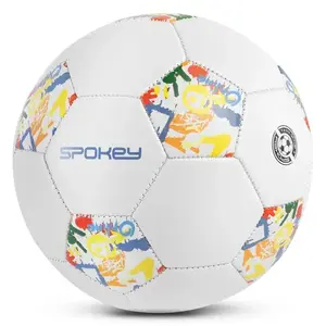 Spokey GOAL KIDS Dětský fotbalový míč, bílý s barevným vzorem obraz
