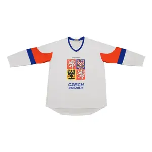 SPORTTEAM Hokejový dres ČR 9 bílý - M obraz