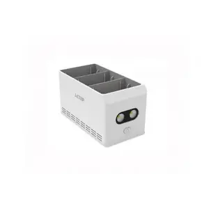 STABLECAM DJI Mini 4 Pro / Mini 3 Pro bílo-šedý 3v1 dvoucestný nabíjecí hub s LED světlem obraz