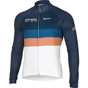 Stevens Aero Equipe Modro/bílo/zlatý Dlouhý Rukáv dres POUZE L (VÝPRODEJ) obraz