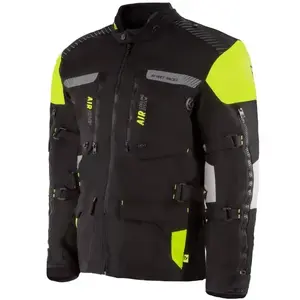 Street Racer Bunda na motorku ALL Season černo-fluo žlutá - S obraz