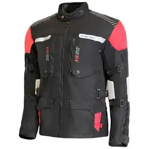 Street Racer Bunda na motorku All Season černo-šedá-červená - M obraz