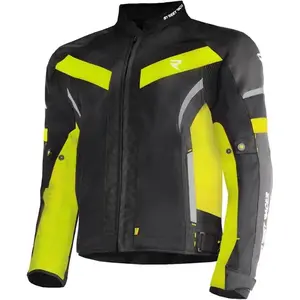 Street Racer Bunda na motorku Evans Air černo-fluo žlutá - S obraz