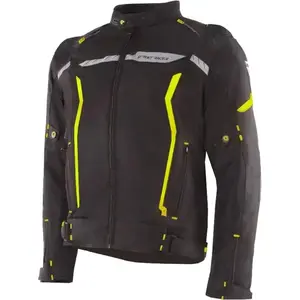 Street Racer Bunda na motorku Flex EVO černo-fluo žlutá - S obraz