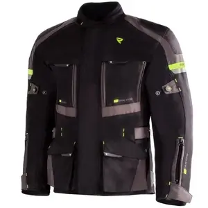 Street Racer Bunda na motorku Rocket černo-šedo-fluo žlutá - M obraz