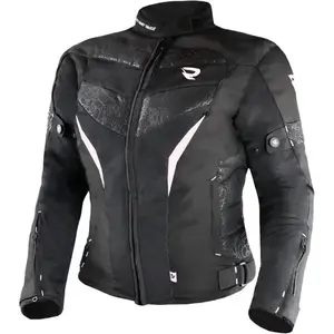 Street Racer Dámská bunda na motorku Rose Air černo-bílá - XS obraz