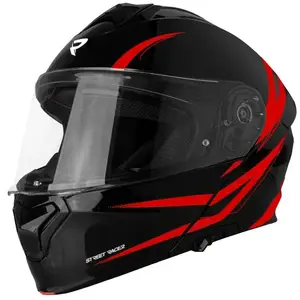 Street Racer Vyklápěcí helma Fury černo-červená - XS - 53-54 cm obraz