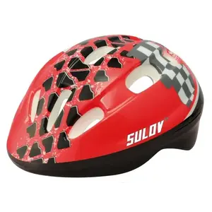 Sulov Dětská cyklo helma Junior červená - L (50-52 cm) obraz