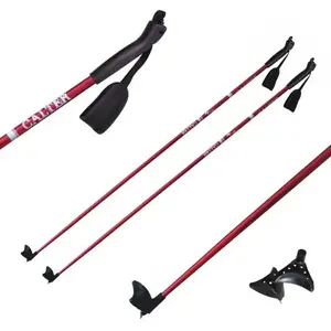 Sulov CALTER X-SNOW červené běžecké hole rukojeť PVC - 120cm obraz