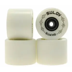 SULOV Florescent bílé 60x45mm 85A kolečka na penny board (sada 4 ks s ložisky Abec-7 chrome) obraz