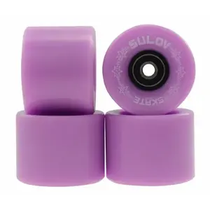 SULOV Pastel Purple 60 x 45 mm 85A sada 4 ks koleček pro penny board s ložisky ABEC-7 chrome obraz