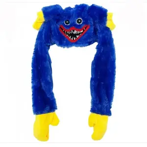 Svítící čepice Huggy Wuggy modrá s pohyblivýma ušima obraz
