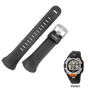 Timex originální gumový černý řemínek obraz