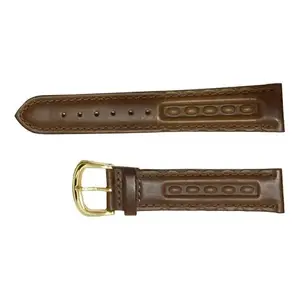 Timex originální hnědý kožený řemínek 20mm obraz