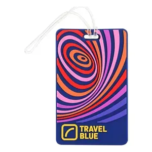 Travel Blue Waves vícebarevná visačka na zavazadlo obraz