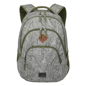 Travelite Basics Backpack Print šedý batoh na notebook obraz