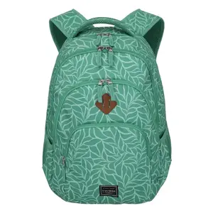 Travelite Basics Backpack Print zelený batoh na notebook obraz