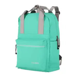 Travelite Basics Canvas Backpack zelený městský batoh obraz