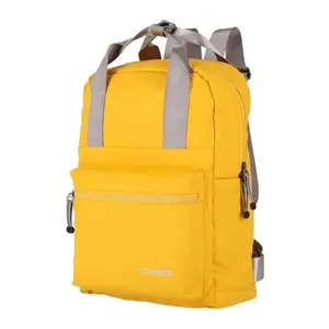 Travelite Basics Canvas Backpack žlutý městský batoh obraz