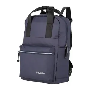 Travelite Basics Canvas tmavě modrý městský batoh obraz