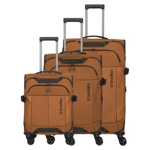 Travelite Briize S, M, L žlutá sada kufrů obraz