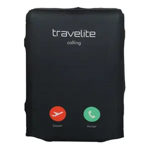Travelite Call M černý obal na kufr obraz