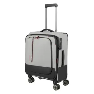 Travelite Crosslite 5.0 S exp. White Sand kabinový kufr obraz