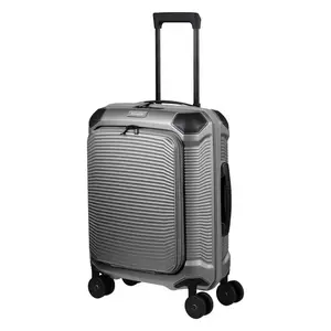 Travelite Millennium S Front pocket stříbrný kabinový kufr obraz
