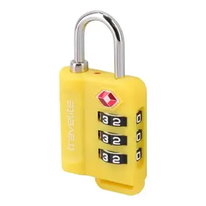 Travelite TSA Padlock žlutý visací zámek obraz