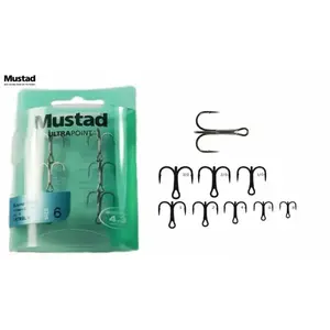 Trojháček Mustad Ultrapoint vel.4 / 6ks obraz