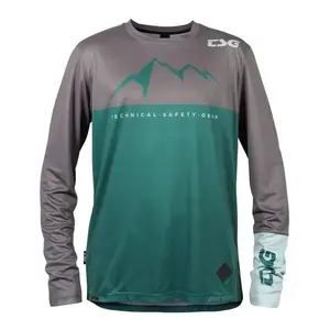 TSG Dres Explorer Jersey dlouhý rukáv šedo-zelený - S obraz