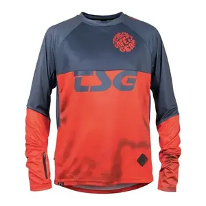 TSG Dres SP6 Jersey červeno-šedý pánský dlouhý rukáv - XS obraz