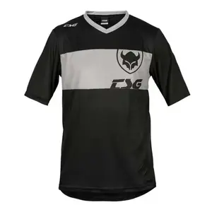 TSG Dres Waft Jersey krátký rukáv černo-šedý - XS obraz