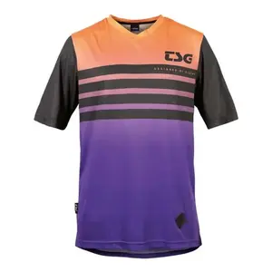 TSG Dres Waft Jersey krátký rukáv fialovo-oranžový dámský - XXS obraz