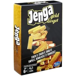 Hasbro Jenga Gold dřevěná společenská hra obraz
