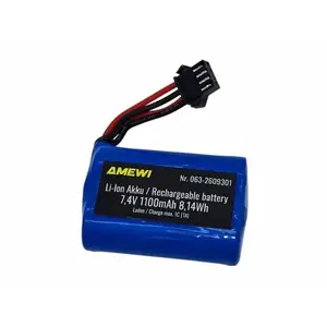 AMEWI Trade e.K. Akumulátor Li-ion 7, 4V 1100 mAh 4SM konektor obraz